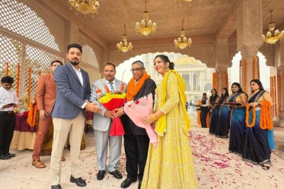 Attended the grand opening ceremony of Hotel Maharaja Palace, located near Sai Baba Temple, Kharawar.